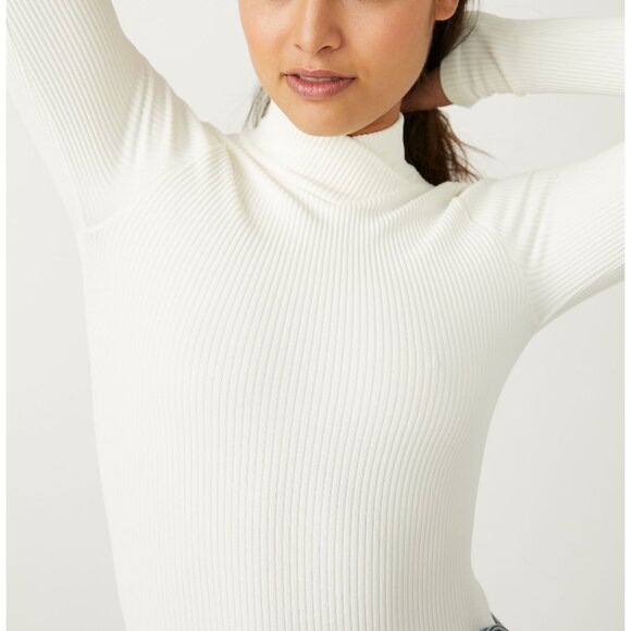 Free People Cream Bodysuit Top - Picture 5 of 12